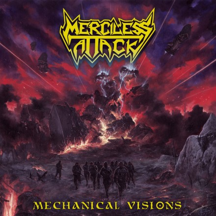 Merciless Attack: “Mechanical Visions” cover artwork by Velio Josto