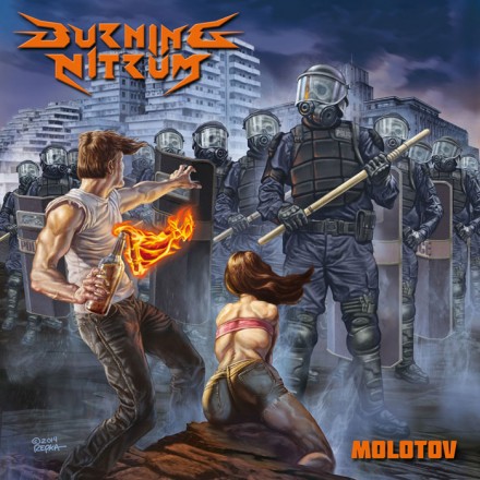 Burning Nitrum: ‘Molotov’ artwork by Ed Repka