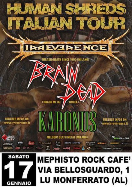 Brain Dead: Live at “Human Shreds Italian Tour”