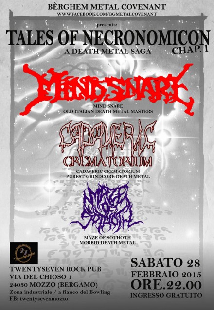 Mind Snare and Cadaveric Crematorium Live at “Tales Of Necronomicon”