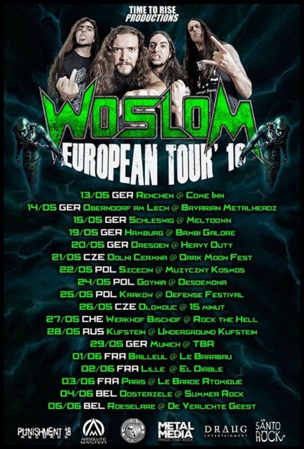 Woslom: European and Russian tours confirmed