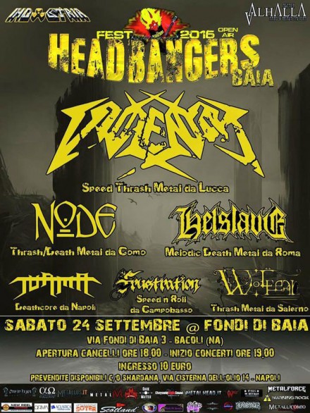 Node: to co-headline the Headbangers Baia Festival in Naples!