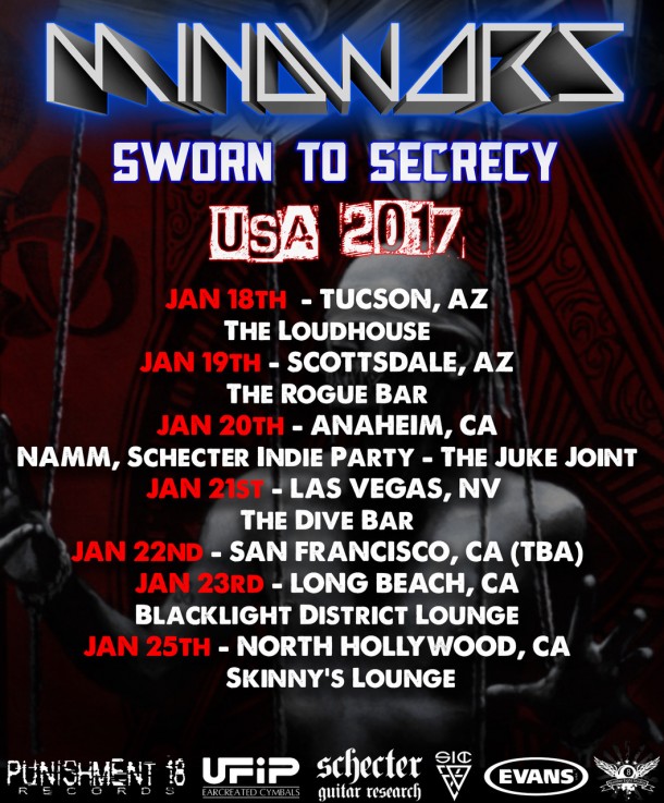 Mindwars: US Winter Tour 2017 dates announced