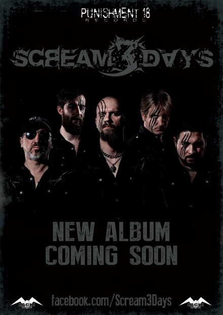 SCREAM 3 DAYS: signs with Punishment 18 Records