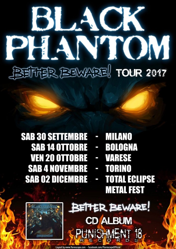Black Phantom: autumn tour and new drummer!